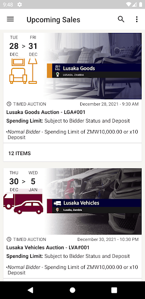 ABC Auctions Zambia Screenshot 0