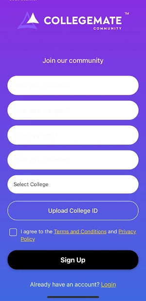 Collegemate.io Screenshot 1