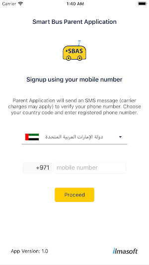 SBAS Parent App Screenshot 0