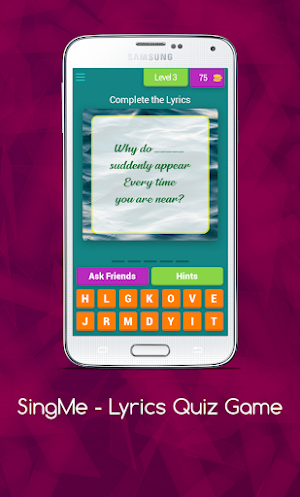 SingMe Lyrics Quiz Earn Cash Screenshot 3