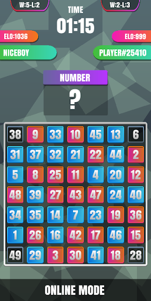 Finding Numbers 1 To 100 Puzzle Online 2021 Screenshot 1