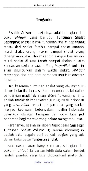 Risalah Adzan Tuntunan Shalat Screenshot 0