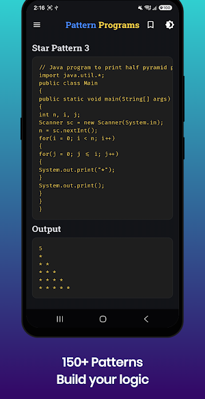 Pattern Programs Screenshot 3