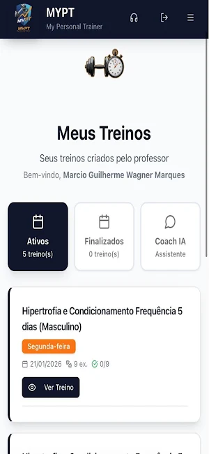 MYPT – My Personal Trainer Screenshot 2