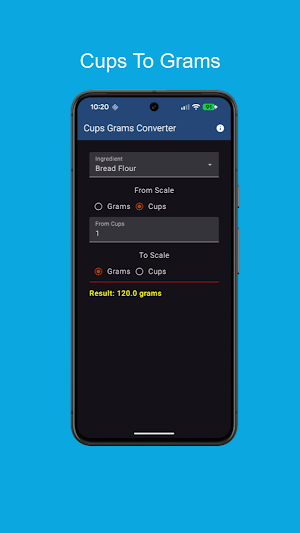 Cups Grams Converter Screenshot 0