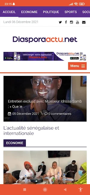 Diaspora Actu Screenshot 2