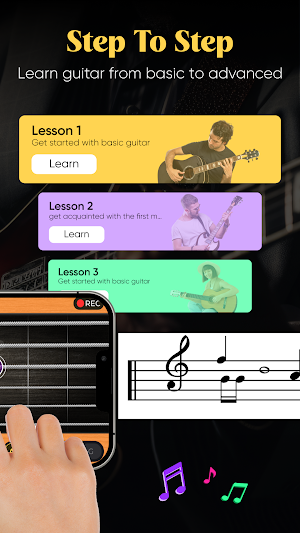 Real Guitar: Learn & Play Screenshot 1