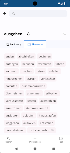 German English Dictionary Screenshot 3