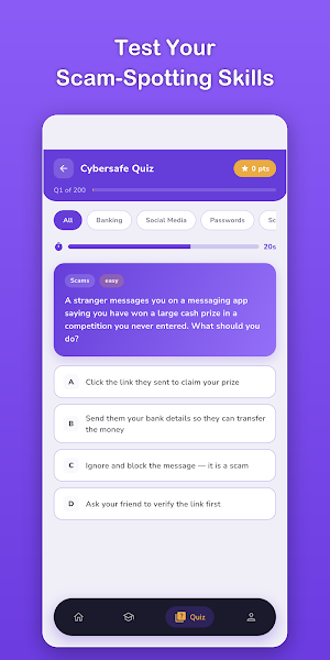 CyberSafe: Stay Safe Online Screenshot 3