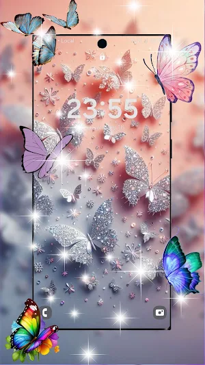 3D Butterfly Live Wallpaper Screenshot 2