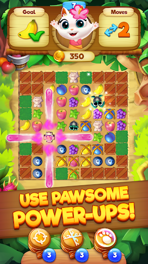 Tropicats: Match 3 Games on a Tropical Island Screenshot 1