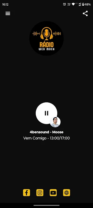 Rádio Web Moca Screenshot 0