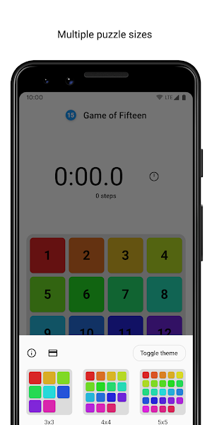 Game of Fifteen: 15 puzzle with Flutter Screenshot 1