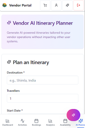 TourSafari - Vendors Login Screenshot 0