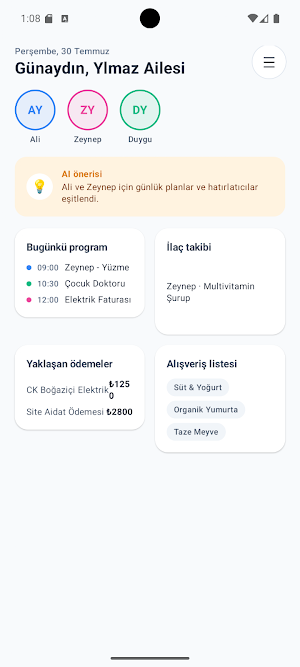 FamilyOS: Ev ve Aile Yönetimi Screenshot 0