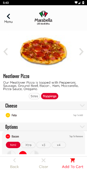 Marabella Old World Pizza Screenshot 3