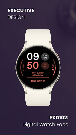 EXD102: Digital Watch Face Screenshot 3