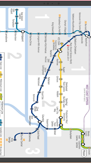 Vancouver SkyTrain Map Screenshot 1