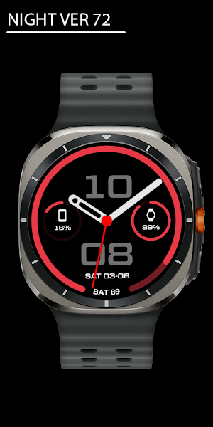 Night ver 72 - watch face Screenshot 0