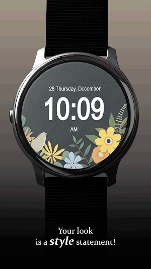 Flower In Deep Watch Face Screenshot 0