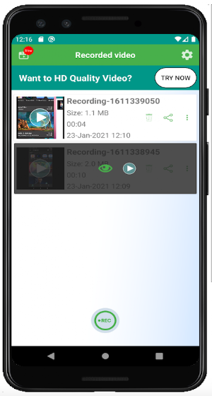 Video call recorder for imo Screenshot 2