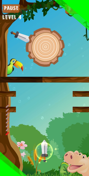 Jungle Knife Hit Adventure Screenshot 1