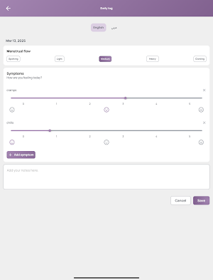 MeNOW: My Menopause Companion Screenshot 3