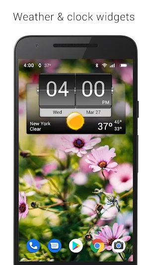 3D Flip Clock & Weather Screenshot 0