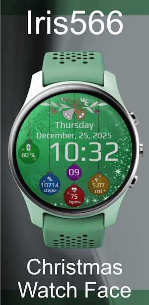 Iris566 Christmas Watch Face Screenshot 1