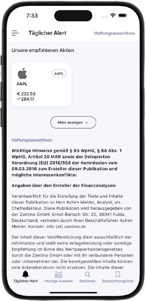 Aktie im Fokus Screenshot 1