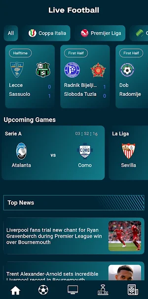 Live Football TV Streaming HD Screenshot 1