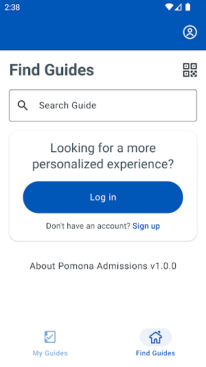 Pomona Admissions Screenshot 0