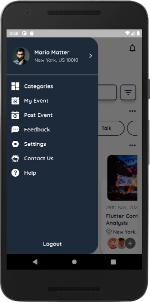 Event Pro: flutter app ui kit Screenshot 3