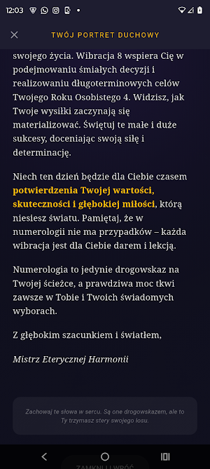Głos liczb: Twoja Numerologia Screenshot 1