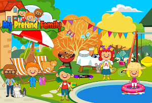 My Pretend Home & Family - Kids Play Town Games! Screenshot 0