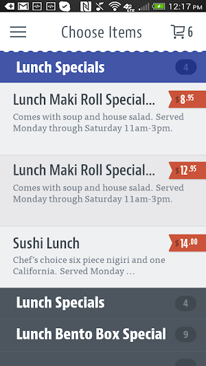 Grey Whale Sushi & Grill Screenshot 2