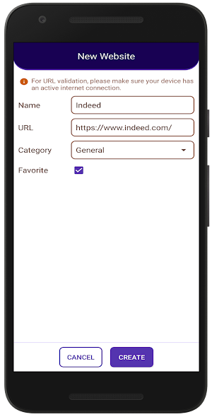 Website Shortcut: URL Bookmark Screenshot 1