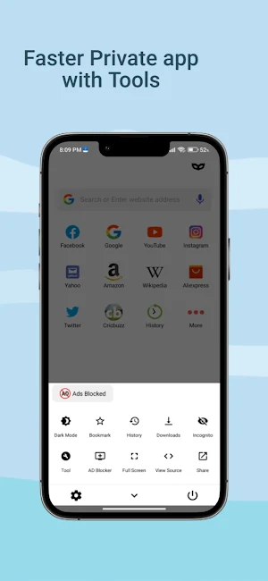 Draco Browser: Private & Fast Screenshot 1