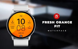 Fresh Orange Fit Watch Face Screenshot 0