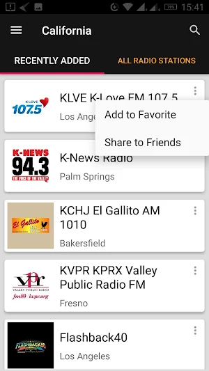 California Radio Stations - USA Screenshot 0