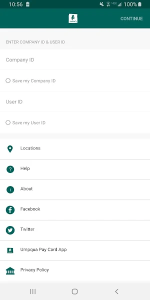 Umpqua Biz Mobile Screenshot 0