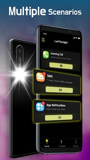 Led Flashlight - Flash Call Screenshot 1