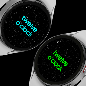 Galaxy Text Time: Watch Face Screenshot 2