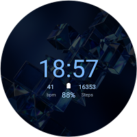 Cobalt Prism Clock
