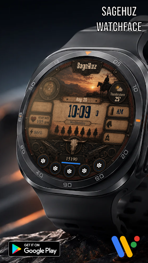 A132 Cowboy Game watchface Screenshot 3