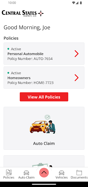 Central States Agency, LLC Screenshot 1