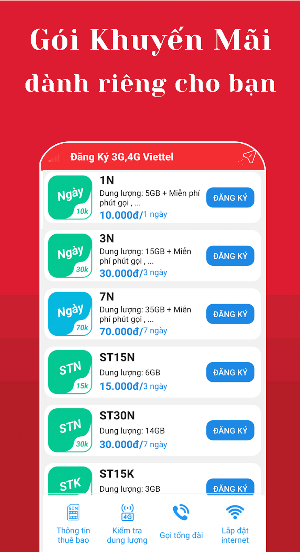 Đăng ký 3G 4G Viettel Screenshot 0