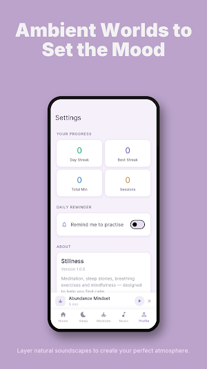 Stillness — Meditate & Sleep Screenshot 3