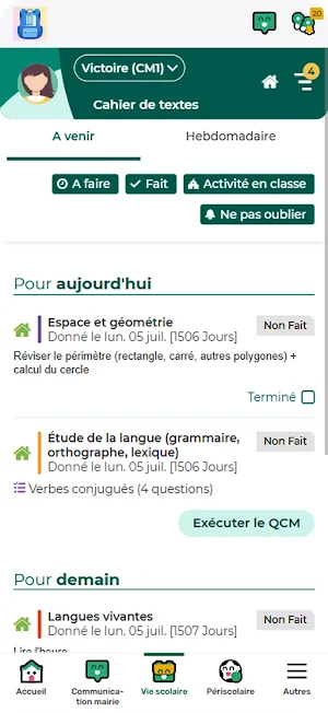 Pronote SLV Screenshot 1