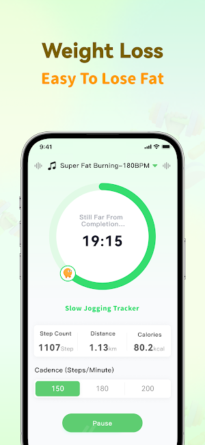 Slow Jogging Tracker &Timer Screenshot 1